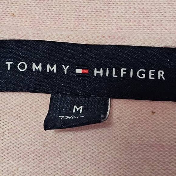 Tommy Hilfiger Women's Slim Fit V-Neck Sweater Pink Size Medium - Picture 5 of 6